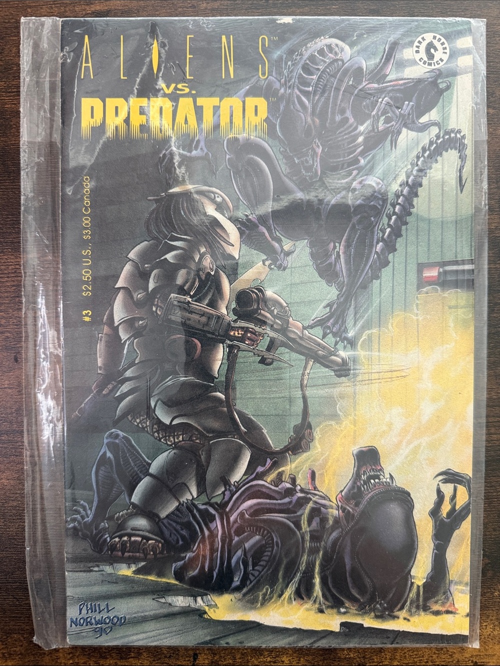 Dark Horse Aliens vs. Predator #3 Comic 1990